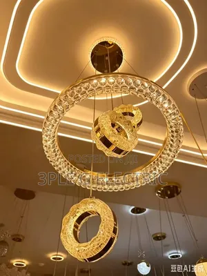 Gold Body Indoor Chanderlier Light
