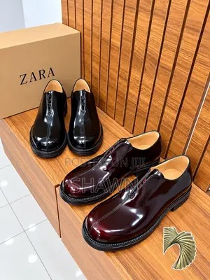 Zara Patent Leather Oxford Shoes