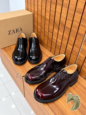 High Quality Premium Zara Patent Derby Shoes