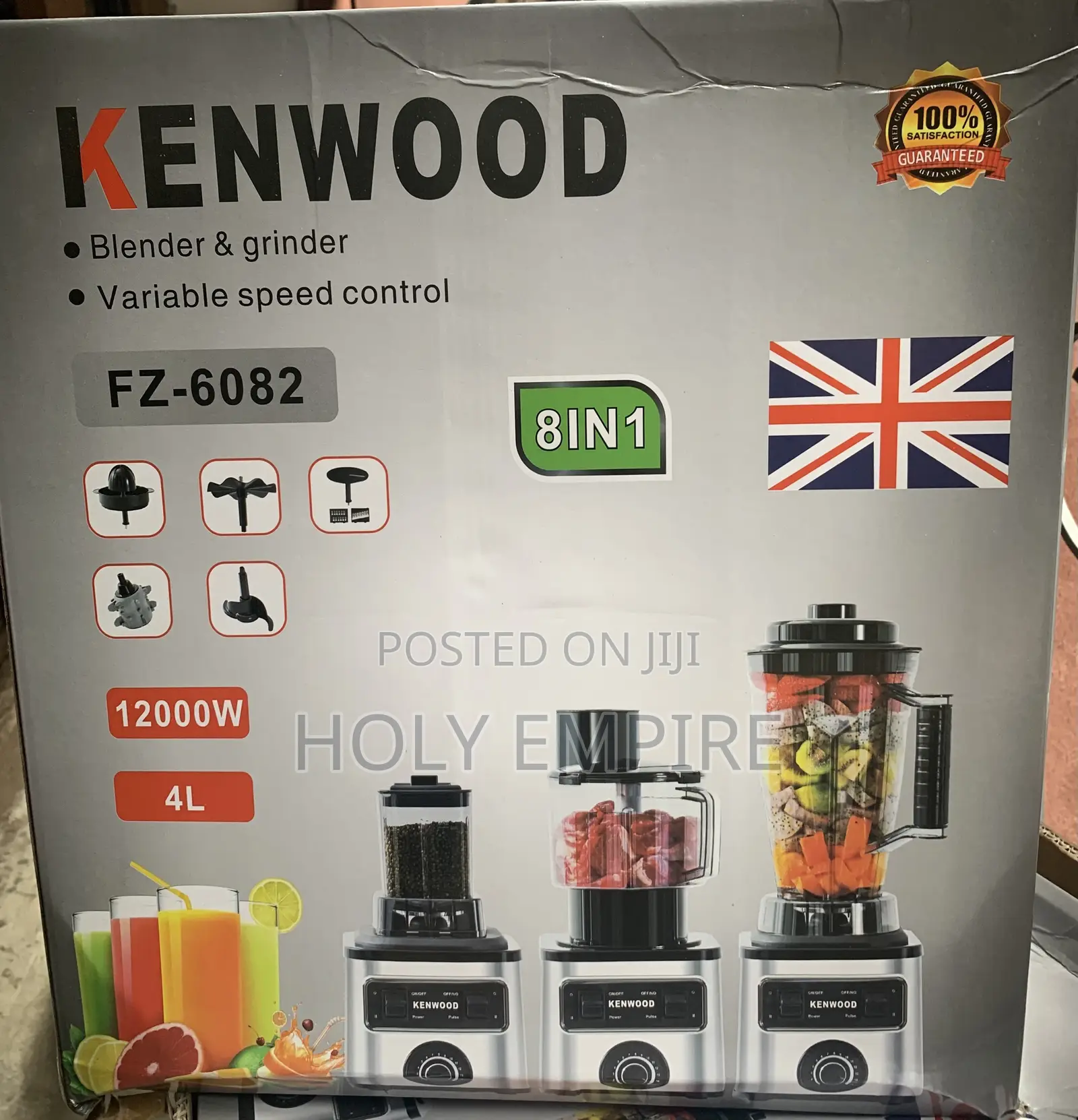 Kenwood Blender With 3 Cup 12000w / 8 in 1