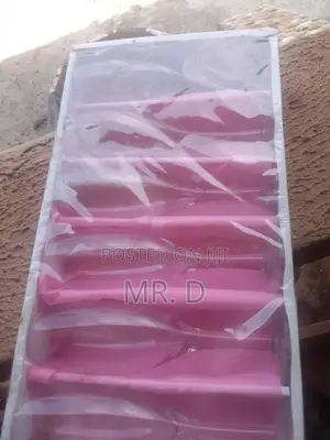 Show Glass With Glass Cups and Plate. Waste Water Hose