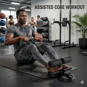 Adjustable Sit Up Bar With Double Suction Resistance Bands Ab Workout