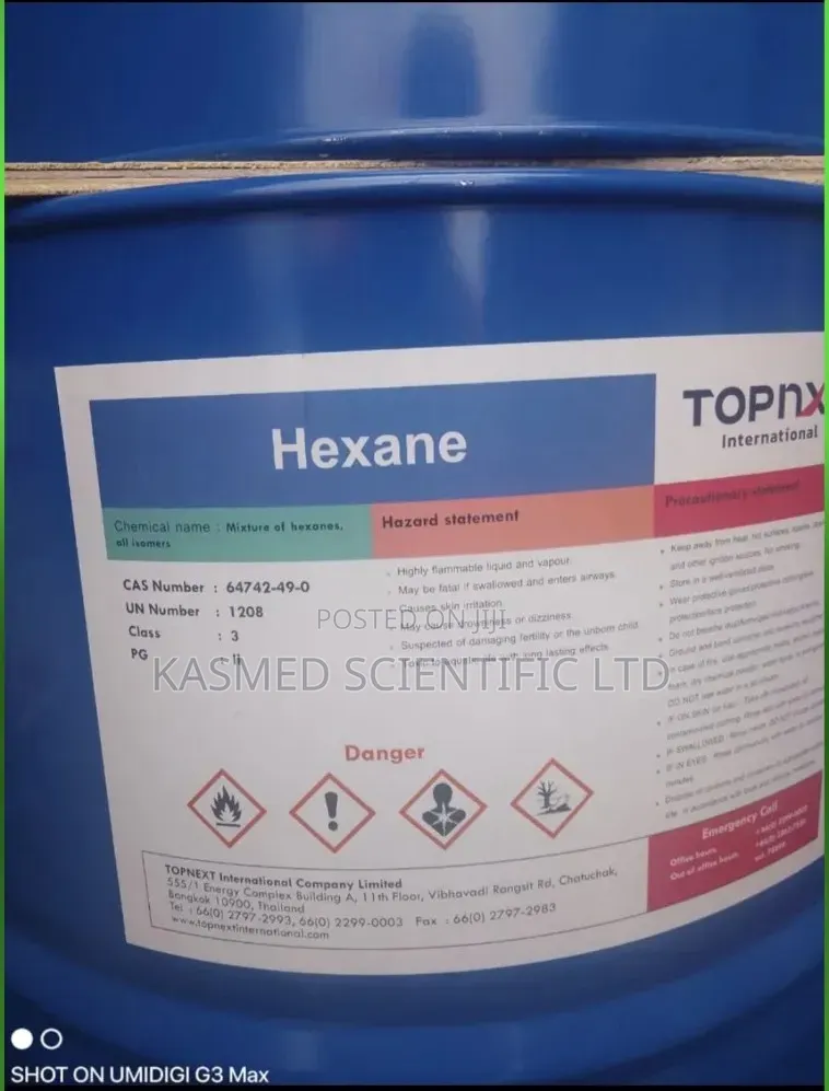 Hexane Extra Pure Laboratory Reagent