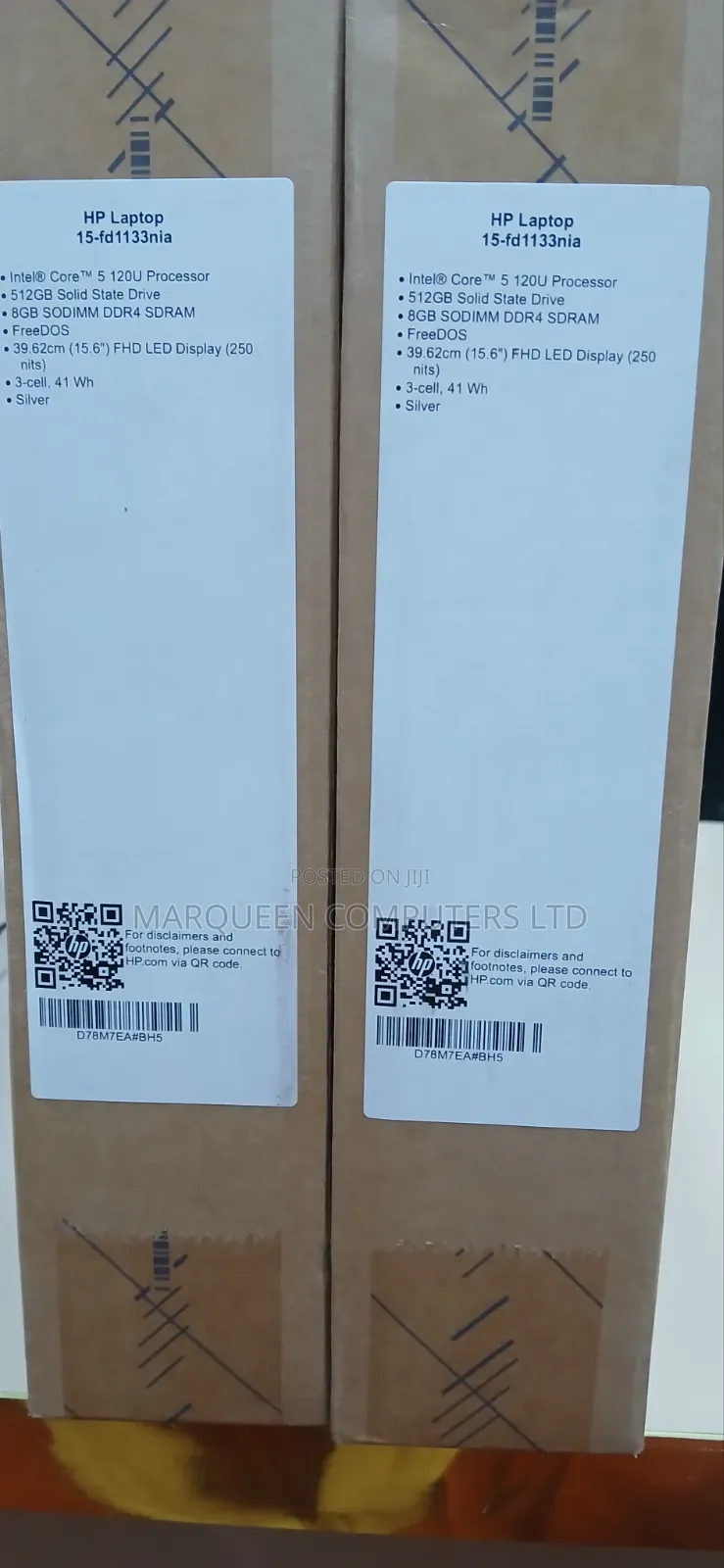 New Laptop HP 15 8GB Intel Core 5 SSD 512GB