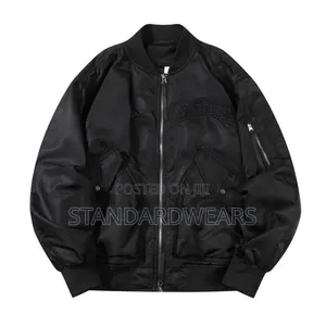 Men’s Black Bomber Jacket – Stylish Casual Jacket