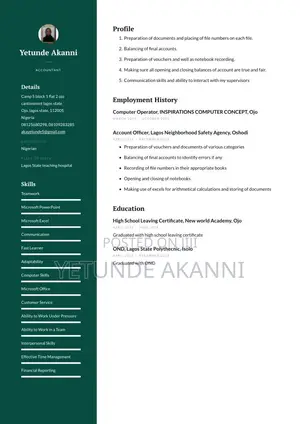 Childcare Babysitting CV