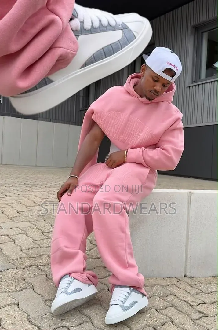Quilted Hoodie Jogger Tracksuit Set