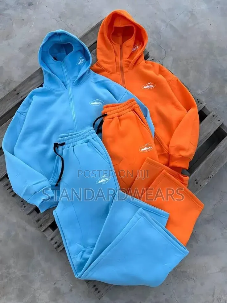 Quilted Hoodie Jogger Tracksuit Set