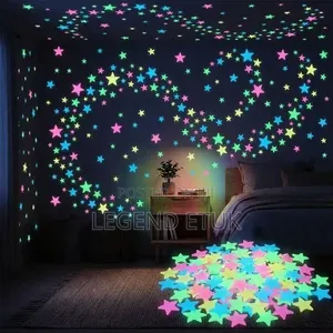 GLOW in the Dark Star Stickers 100 PCS in a Pack