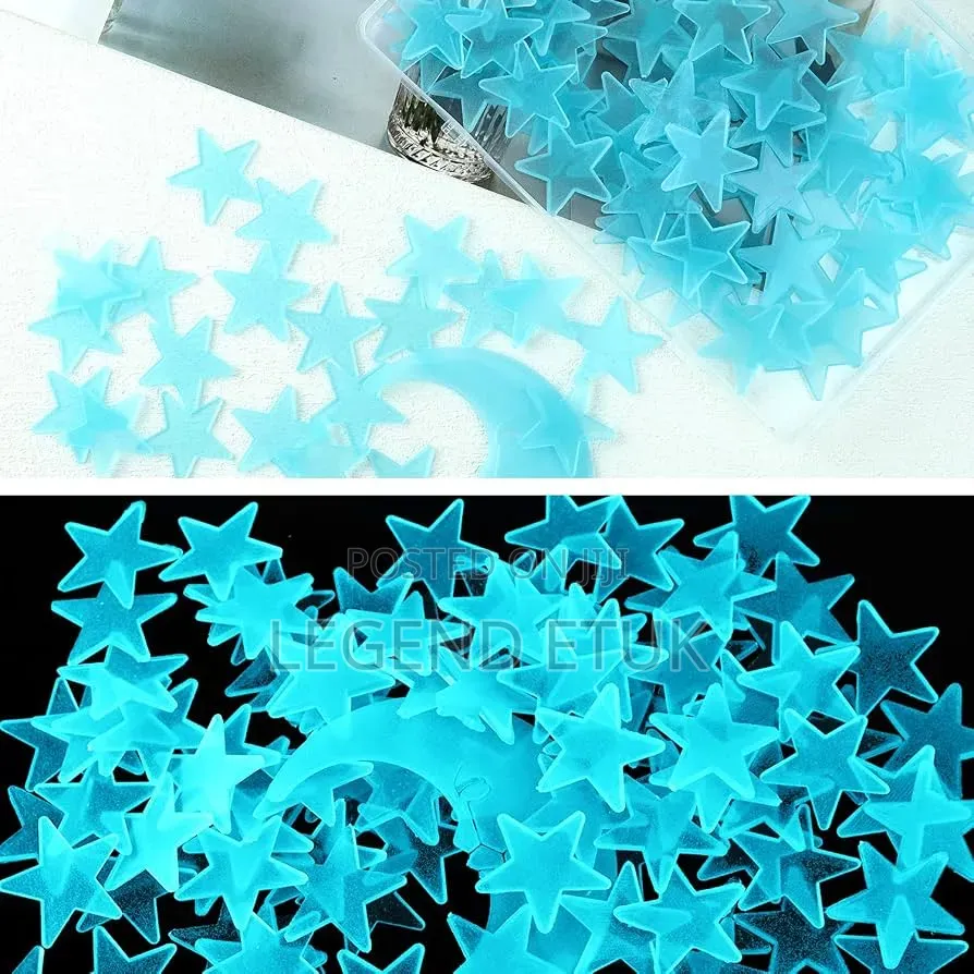GLOW in the Dark Star Stickers 100 PCS in a Pack