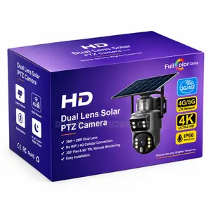4g Ubox Dual Lens 4mp Solar PTZ Camera
