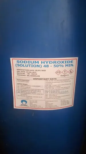 Sodium Hydroxide 290kg Drums 48-50%