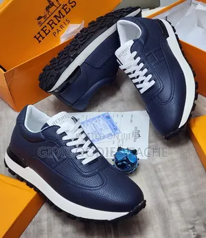 Hermes Lace-Up Sneakers