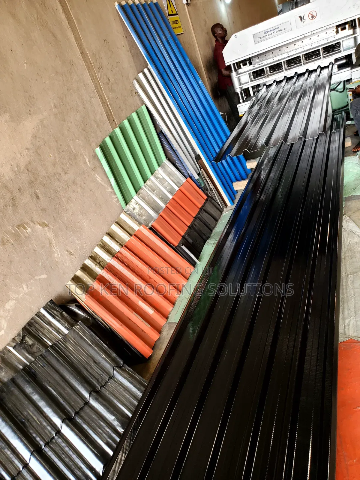 0.55 Grade a Thickness Longspan Sheet Black