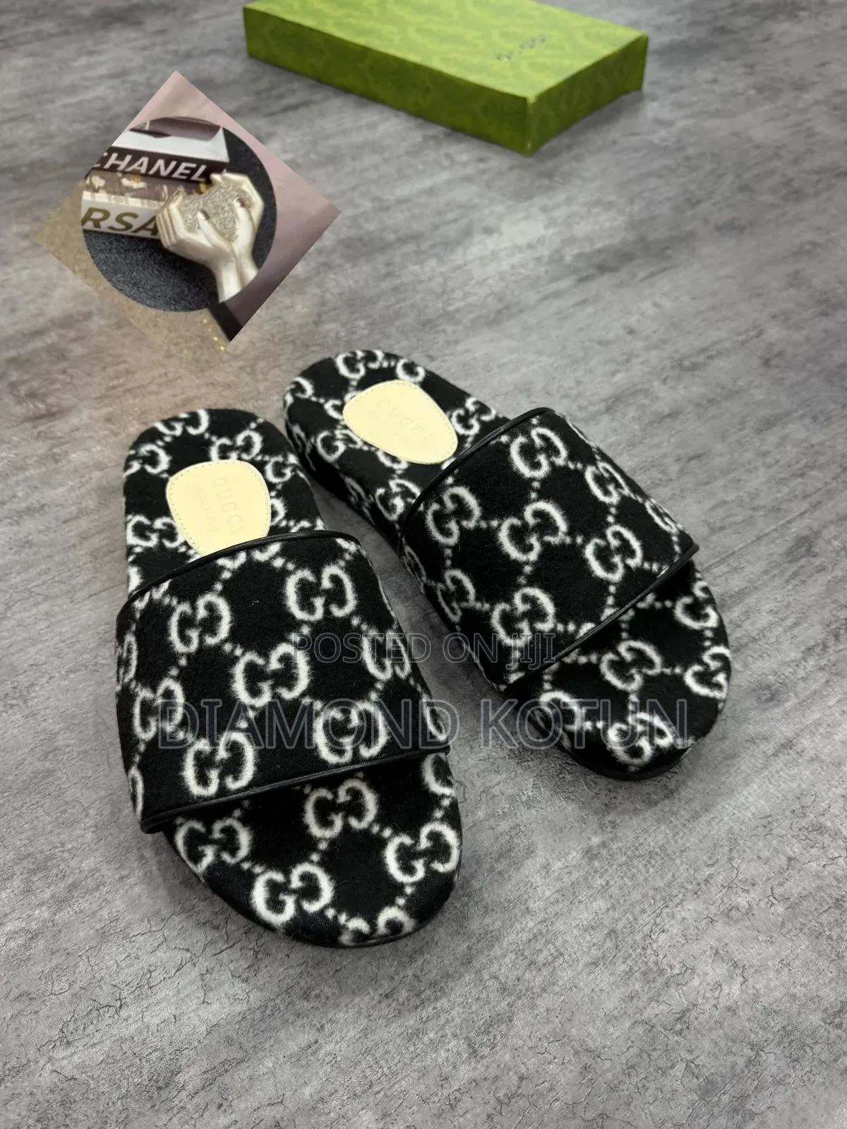 Luxury Chanel Women Palm Slippers