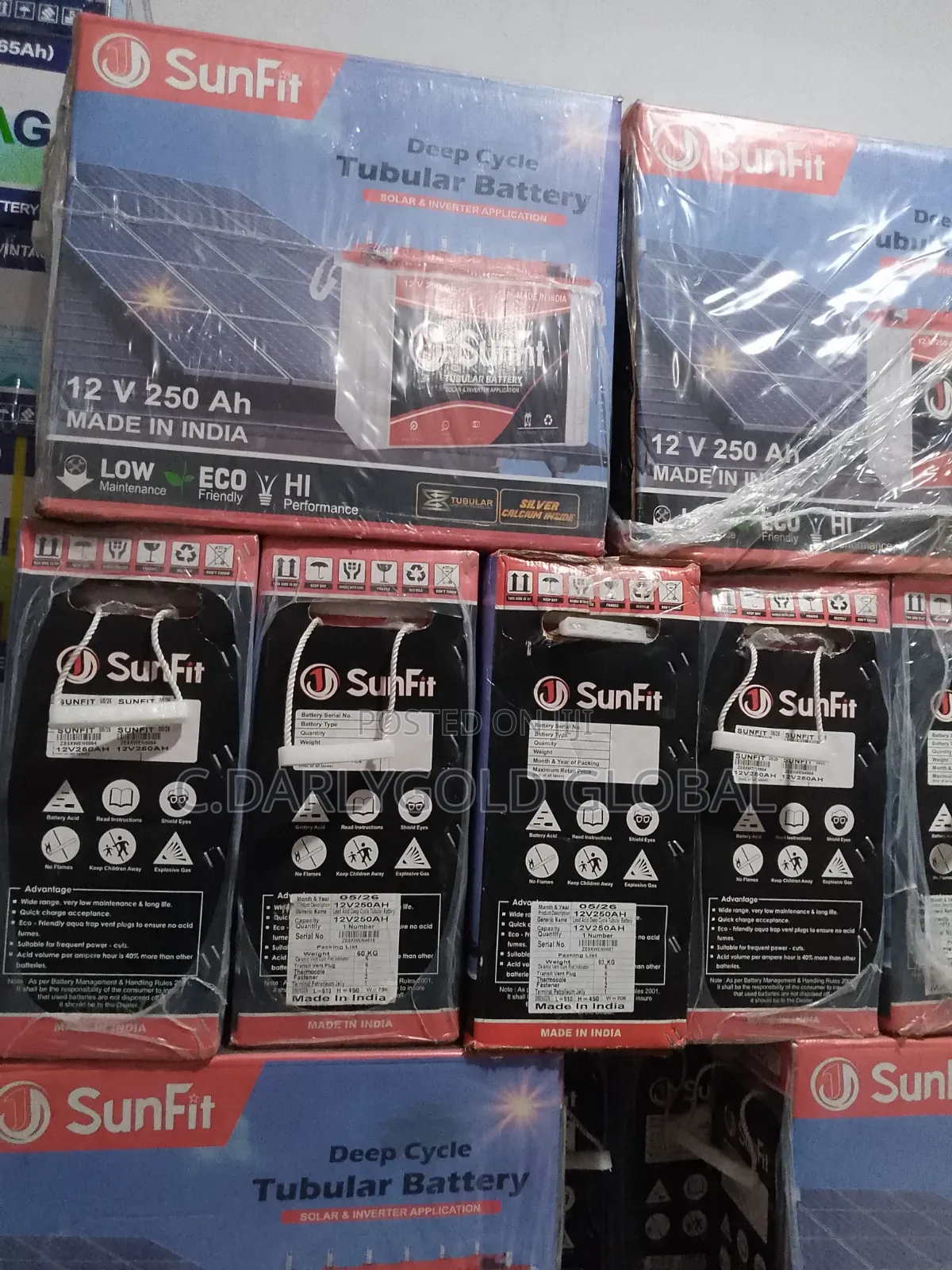 Sunfit 250a Tubular Battery