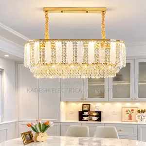 Luxury Crystal Chandelier Led, Modern Pendant Light Ceiling Mounted,M