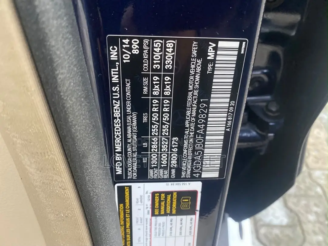 Mercedes-Benz M Class 2015 Blue