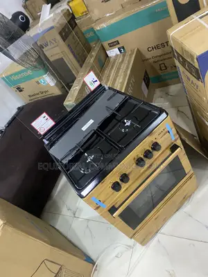 Maxi 6060 3+1 Wood Standing Gas Cooker – Stylish Kitchen Cooking Kit