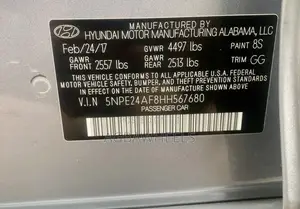 Hyundai Sonata 2017 Silver