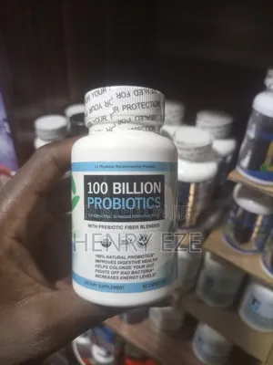 100 Billion Probiotics Capsules – 60 Cap | Probiotic + Prebiotic Fiber