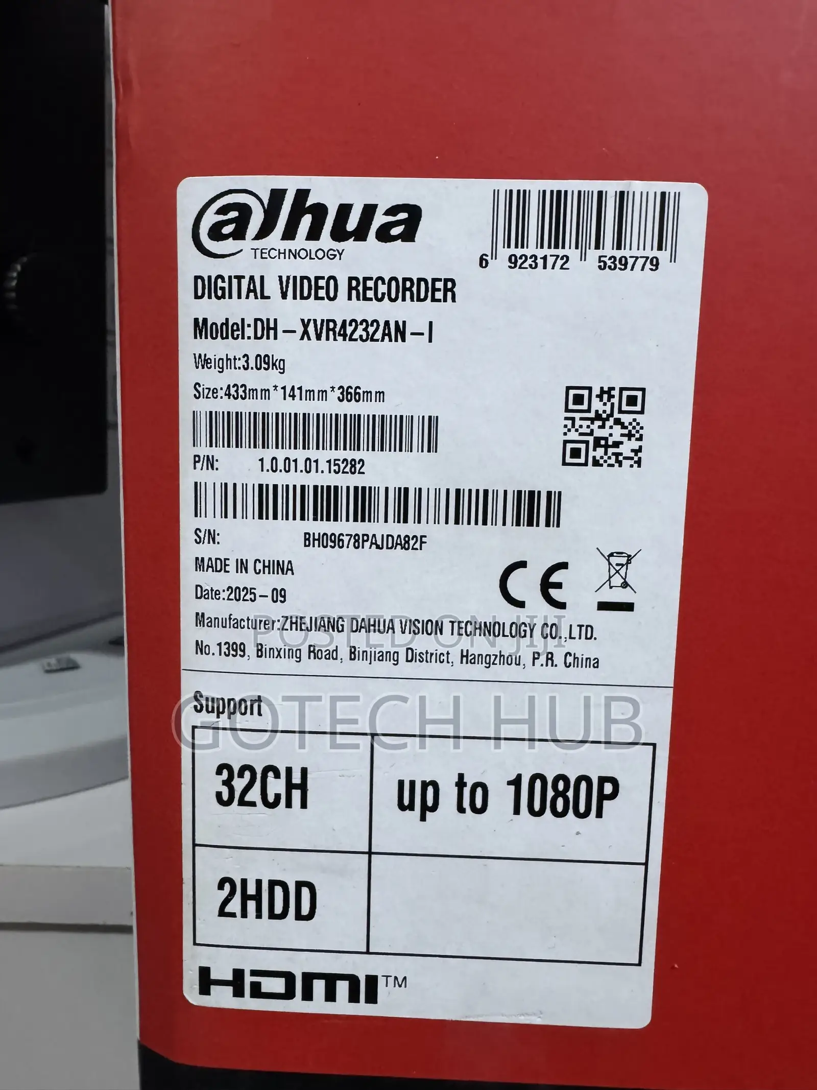 Dahua 32 Channel DVR 2mp DH - XVR4232AN -1