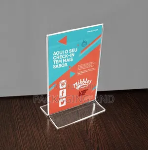 Branded A5 Acrylic Table Sign for Restaurant, Office Business