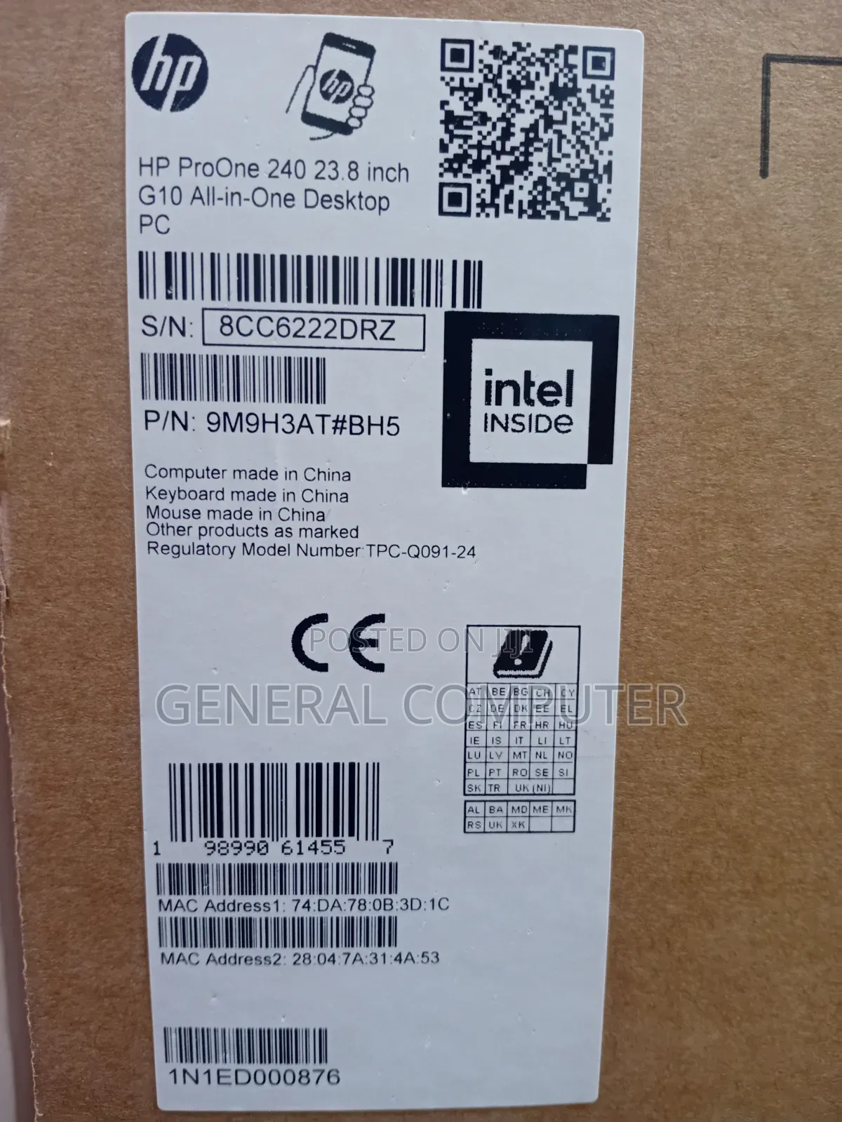 New Desktop Computer HP AiO 24 8GB Intel Core i5 SSD 512GB