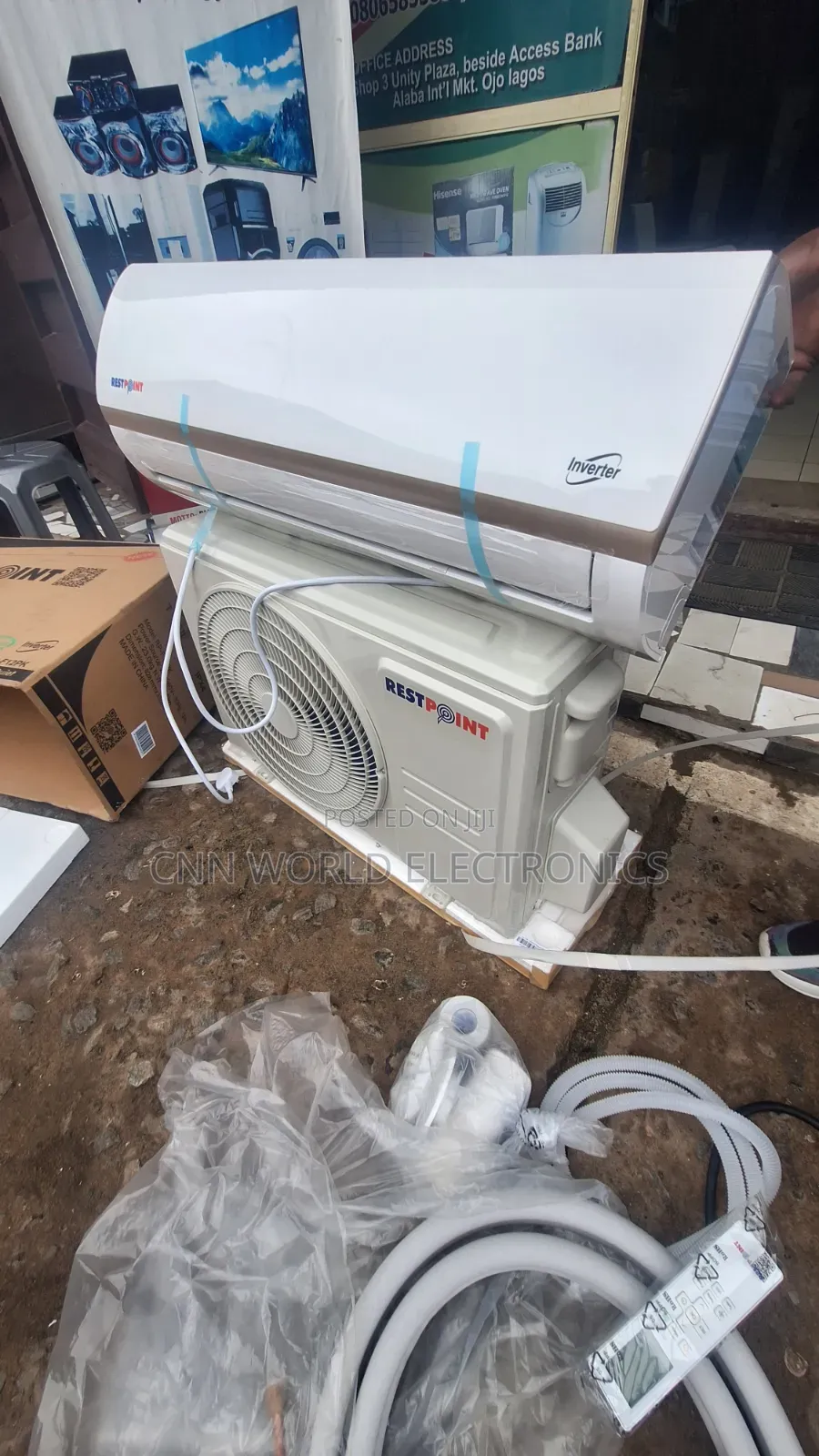New Restpoint Inverter Split AC (1.5hp) Copper  Super Cooling 2years