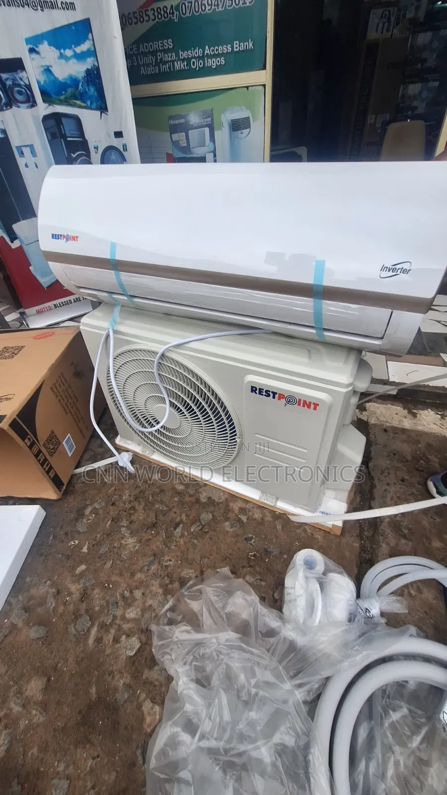New Restpoint Inverter Split AC (1.5hp) Copper  Super Cooling 2years