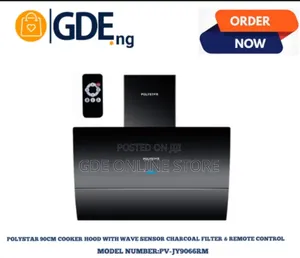 Polystar 90cm Hood With Wave Sensor, Charcoal Filter Remote Control