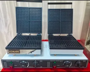 Bakes 2 Waffles at Once, Non-Stick Plates, Fast Heating, Adjustable