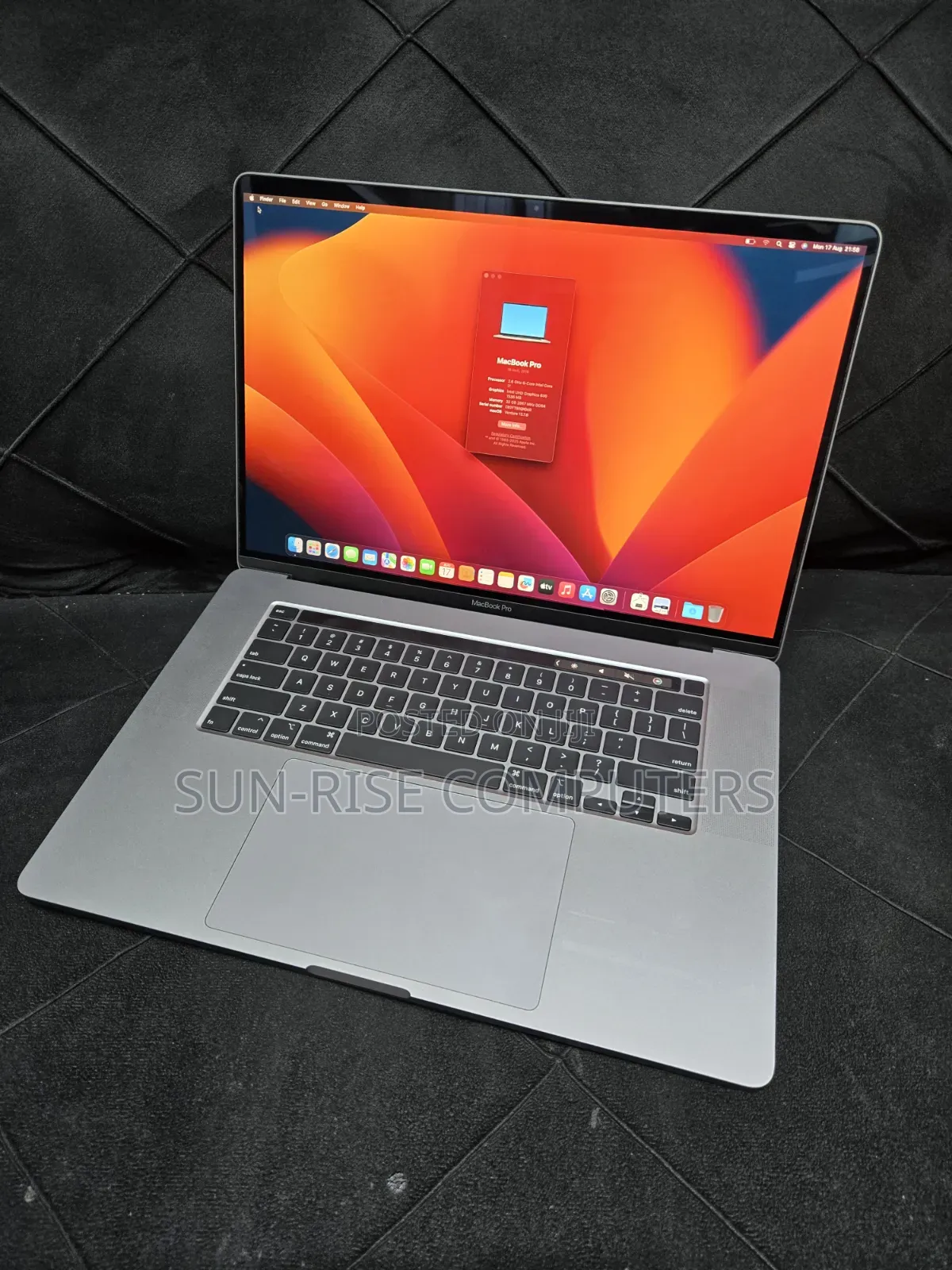 Laptop Apple MacBook Pro 2019 32GB Intel Core i7 SSD 512GB