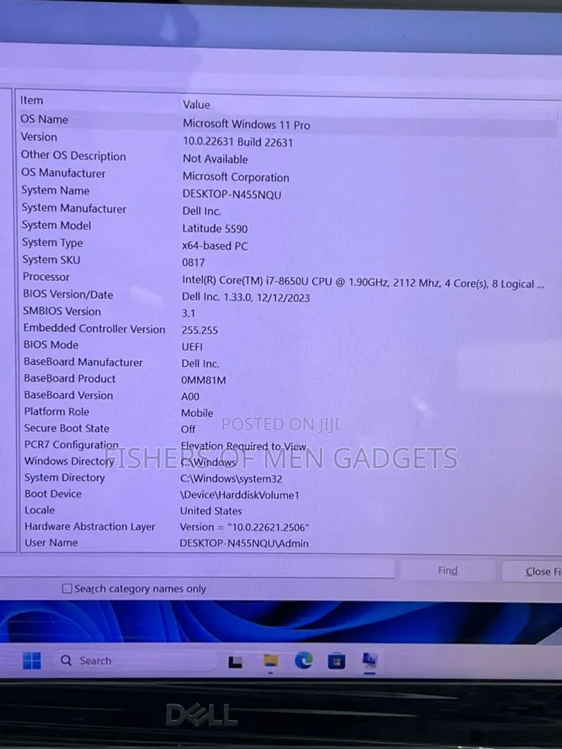 Laptop Dell Latitude 5590 8GB Intel Core i7 SSD 256GB