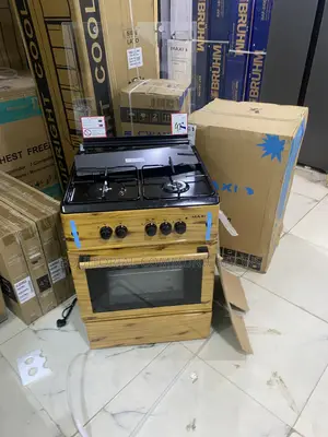 Maxi 6060 3+1 Wood Finish Gas Stove – Convenient Cooker for Daily Use