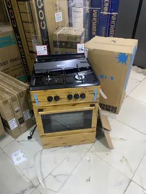 Maxi 6060 Wood Finish 3+1 Gas Cooker – Attractive Kitchen Gas Burner