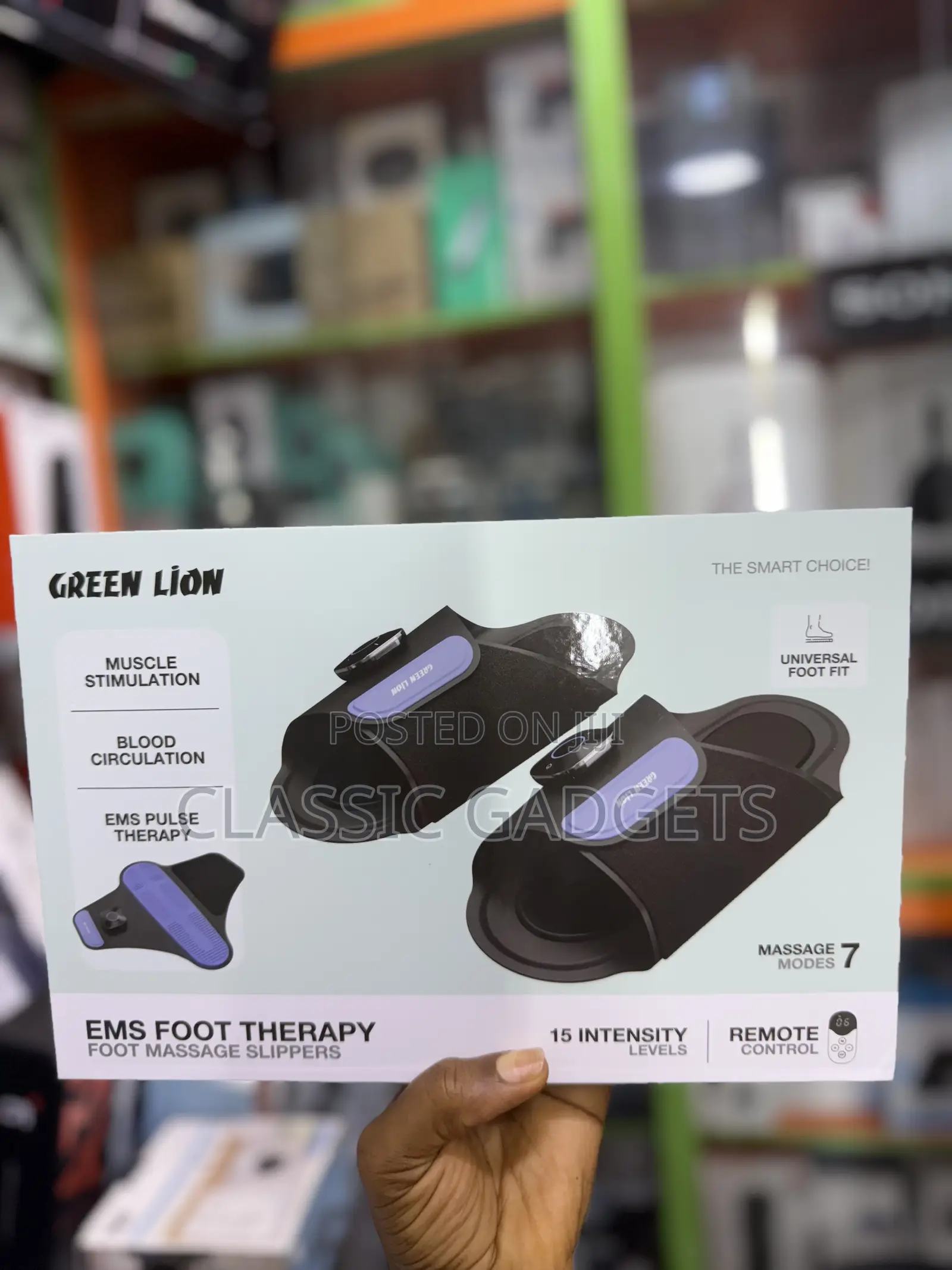 Green Lion EMS Foot Therapy Massage Slippers