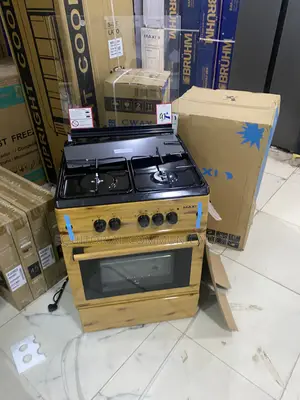 Maxi 6060 Wood Finish Standing Gas Cooker – Stylish 3+1 Gas Burner