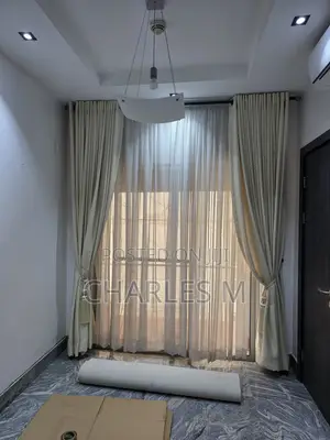 Cream Coloured Turkish Material Drapes/Curtains