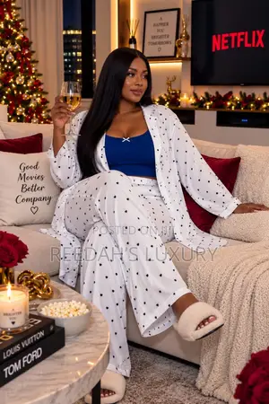 Polka Heart 3-Piece Pajama Set
