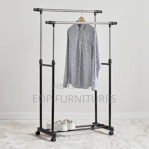 Adjustable Garment Rail Double