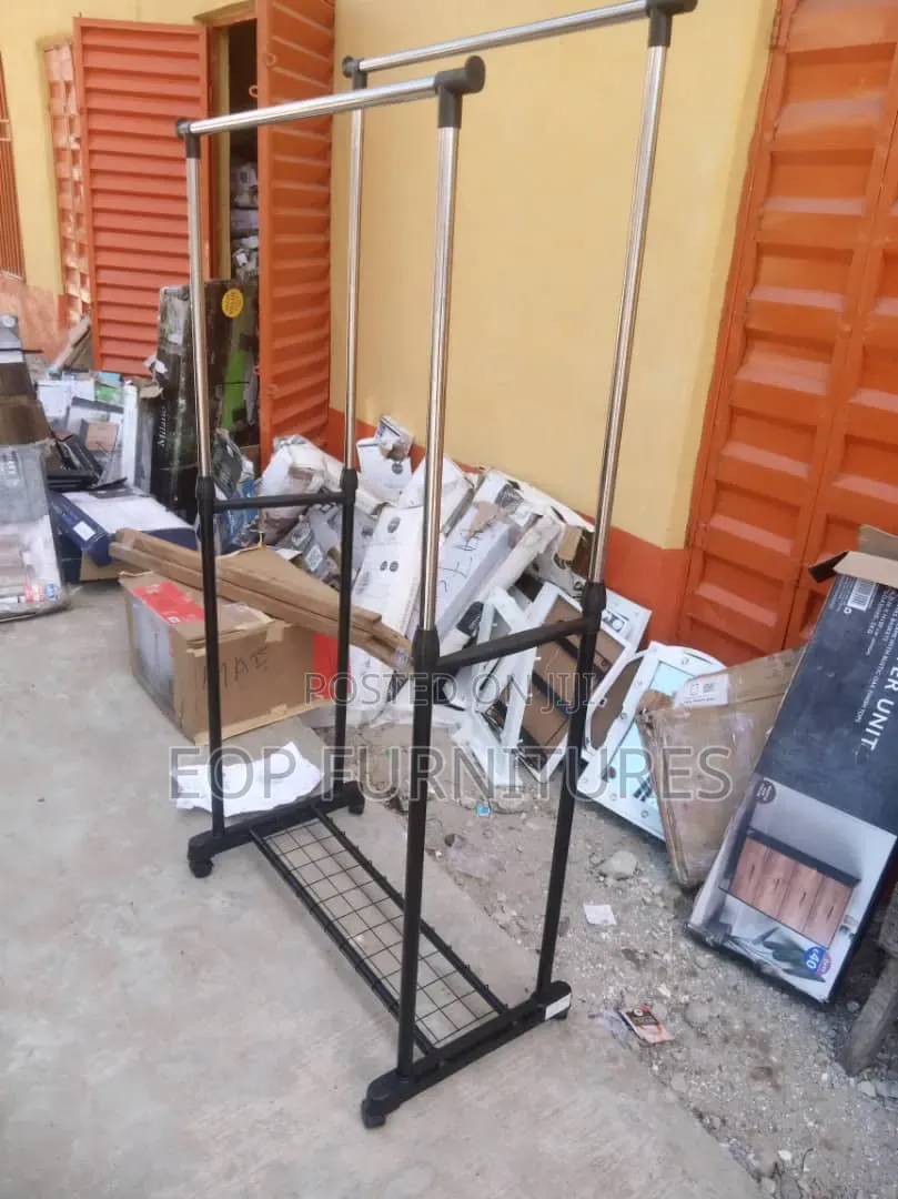 Adjustable Garment Rail Double
