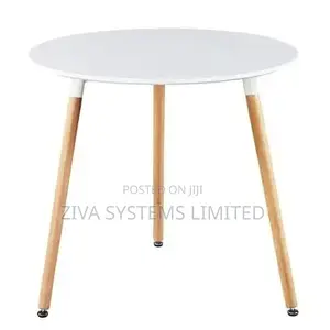 Scandinavian Black Wood Round Table (Governor’S Table)
