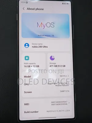 ZTE nubia Z80 Ultra 5G 512 GB White
