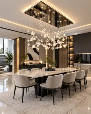 New Luxury Led Glass Dining Room Light