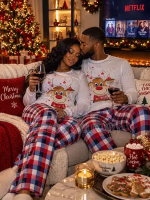 Couples Christmas Pyjamas Set