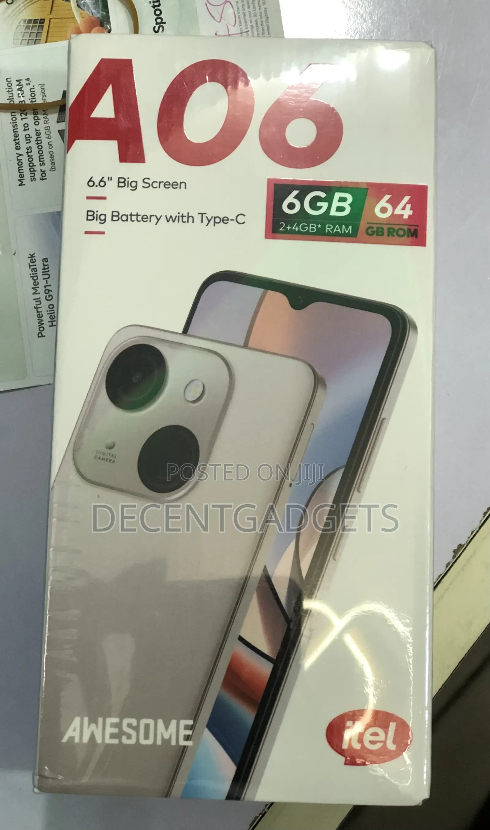 New Itel A06 64 GB Silver