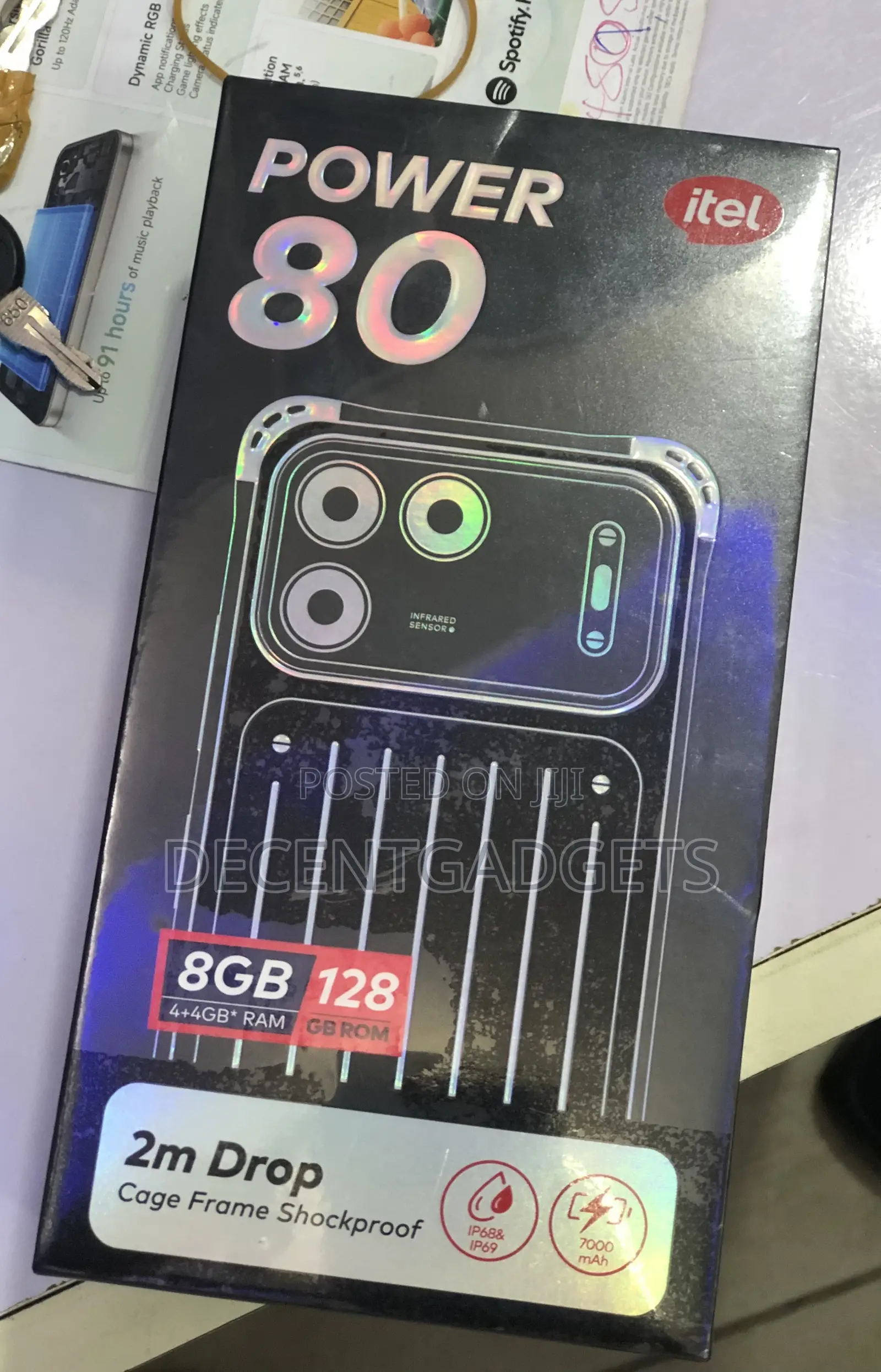 New Itel Power 80 128 GB Graphite