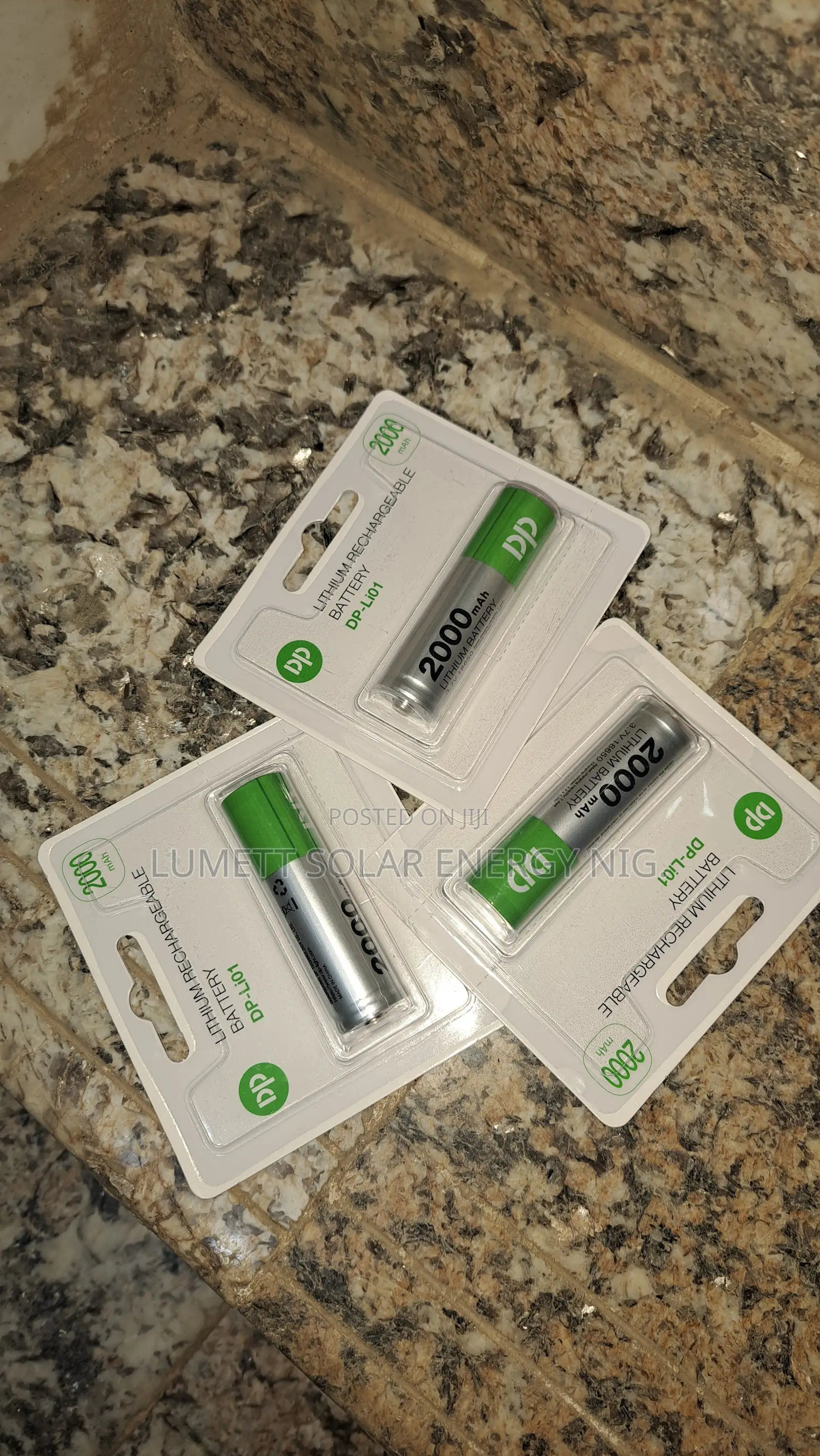 DP 2000mAh Rechargeable Lithium Battery for Power Backup