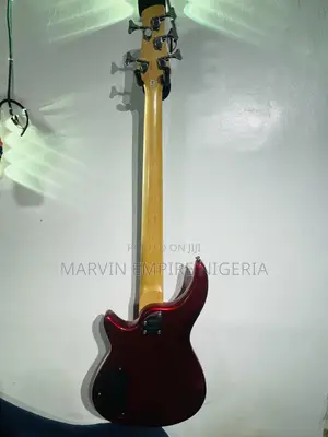 Matushi 5 Strings Professional Red Bass Guitar With Padded Bag
